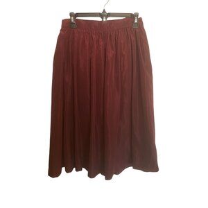 Comme Toi Women Red Full Skirt Medium